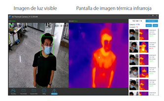 Monitor HD con cámara termográfica ZKTeco
